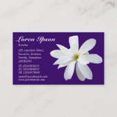 Magnolia - Tief Lila 330066 Visitenkarte (Rückseite)