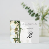 Magnolia Tischnummer Cards (Stehend Vorderseite)