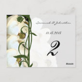 Magnolia Tischnummer Cards (Rückseite)