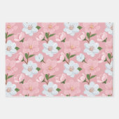 Magnolia Touch Wrapping Paper Flat Sheet Set of 3 Geschenkpapier Set (Vorderseite 3)