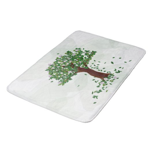 Magnolia Tree Bathmat Badematte (Schrägansicht)