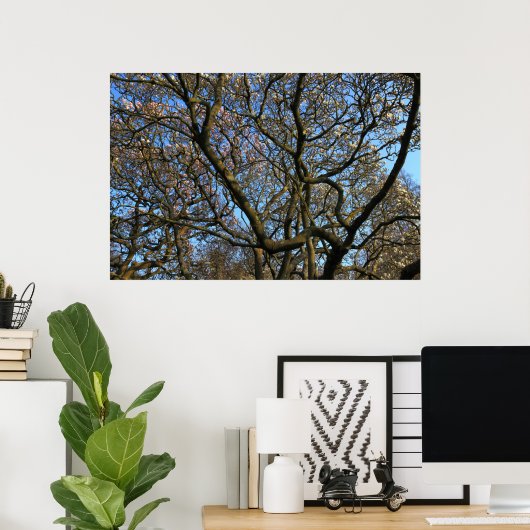 Magnolia Tree Branches Poster (Heimbüro)
