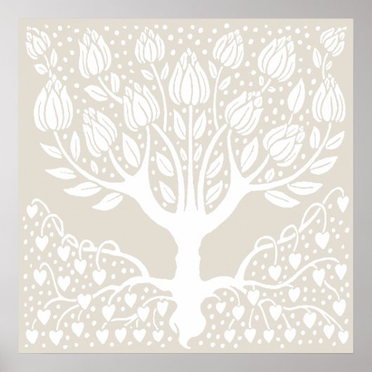 Magnolia Tree by Aubrey Beardsley Poster (Vorne)