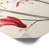 Magnolia Tree by Kobayashi Kokei, japanische Kunst Poster (Ecke)