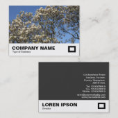 Magnolia Tree in Blossom Visitenkarte (Vorne/Hinten)