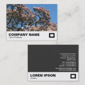 Magnolia Tree in Blossom Visitenkarte (Vorne/Hinten)