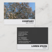 Magnolia Tree in Blossom Visitenkarte (Vorne/Hinten)