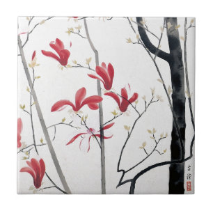 Magnolia Tree Painting Fliese
