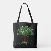 Magnolia Tree Tote Bag Tasche (Rückseite)