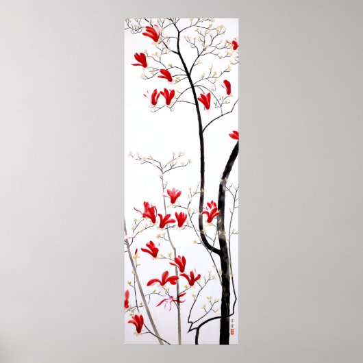 Magnolia Tree Vintag Kobayashi Kokei Poster (Vorne)