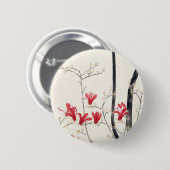 Magnolia Tree von Kobayashi Kokei, Vintage Natur Button (Vorne & Hinten)