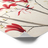 Magnolia Tree von Kobayashi Kokei, Vintage Natur Poster (Ecke)