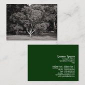 Magnolia Tree - Warm BW Visitenkarte (Vorne/Hinten)