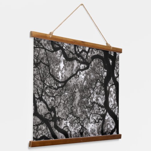 Magnolia Trees in Blossom 02 Wandteppich Mit Holzrahmen (Gewinkelt)