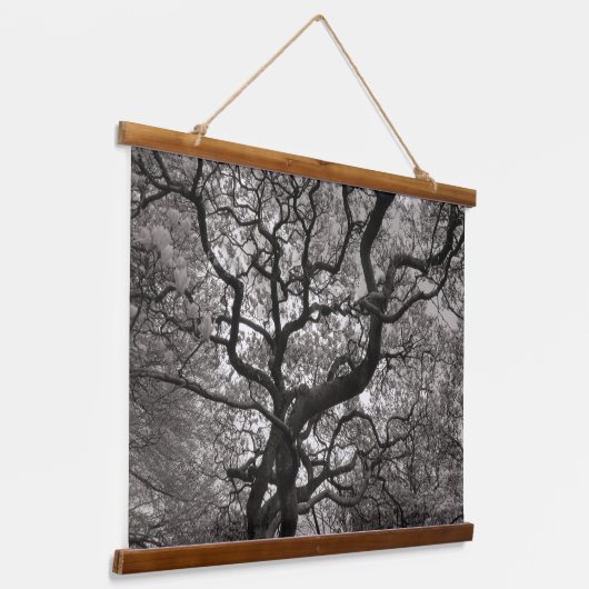 Magnolia Trees in Blossom 03 Wandteppich Mit Holzrahmen (Gewinkelt)