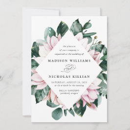Magnolia und Eukalyptus | Blumenzargen Einladung