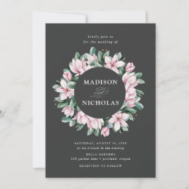Magnolia und Eukalyptus | Blumenzeremonie Einladung