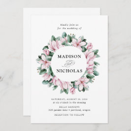 Magnolia und Eukalyptus | Blumenzeremonie Einladung