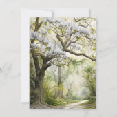 Magnolia und Moss Southern Charm Wedding Einladung (Rückseite)