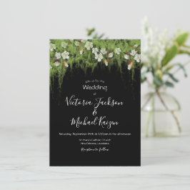 Magnolia und Moss Vines Südliche Hochzeit Einladun Einladung