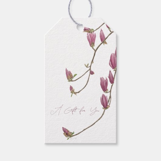 Magnolia Vine - Geschenk Tag Geschenkanhänger (Vorderseite)
