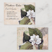 Magnolia Vintag Garden Visitenkarte (Vorne/Hinten)