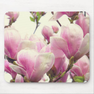 Magnolia Vintage florale botanische Blossom Chic Mousepad