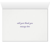 Magnolia Violet Wasserfarbenflora Dankeschön Karte (Innenansicht Horizontal (Unten))