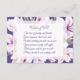 Magnolia Violet Wedding Well Well Cards Begleitkarte