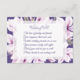 Magnolia Violet Wedding Well Well Cards Begleitkarte