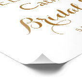 Magnolia Wasserfarbe Lila Brautparty Fotodruck (Ecke)