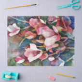 Magnolia Watercolor Art Decoupage Tissue Seidenpapier (Basteln)