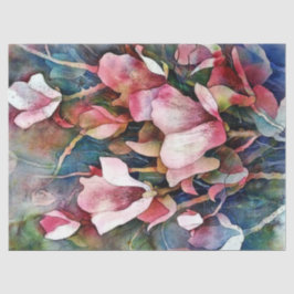 Magnolia Watercolor Art Decoupage Tissue Seidenpapier