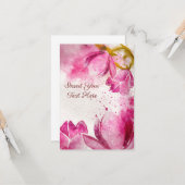 Magnolia Watercolor Karte (Vorderseite/Rückseite Beispiel)