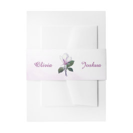 Magnolia Wedding Invitation Bly Bands Einladungsbanderole