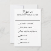 Magnolia Wedding RSVP Card (Vorderseite)
