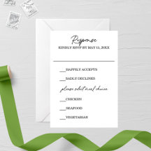 Magnolia Wedding RSVP Card
