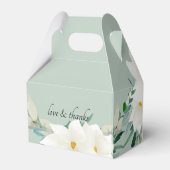 Magnolia Wedding Sage Green Geschenkschachtel (Rückseite)