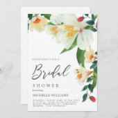 Magnolia Wedding Shower Invitation Card Dankeskarte (Vorne/Hinten)