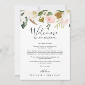 Magnolia Weißer Willkommensbrief und Informationst (Vorderseite)