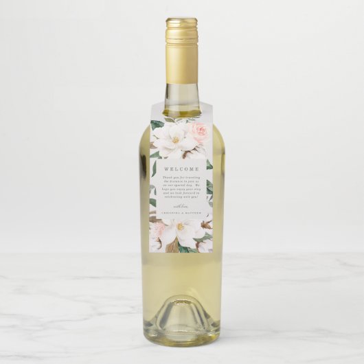 Magnolia Welcome Bottle Hanger Flaschenanhänger (Auf Flasche)