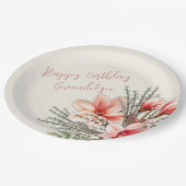 Magnolia Willow Geburtstagsparty Paper Teller (Schrägansicht)