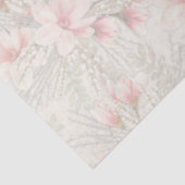 Magnolia Willow Gemustertes Blumenzinnpapier Seidenpapier (Detail)