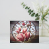 Magnolia Wood Postkarte (Stehend Vorderseite)