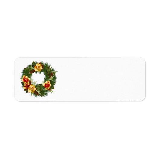 Magnolia Wreath Address Labels (Vorne)