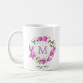 Magnolia Wreath Monogram Kaffeetasse (Links)