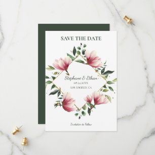 Magnolia Wreath Save The Date