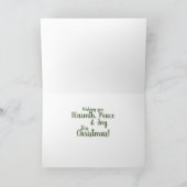 Magnolia Wreath Weihnachtskarte Feiertagskarte (Innenseite)