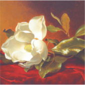 Magnolia zu Red Velvet Martin Johnson Heade Aufkleber (Vorderseite)