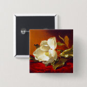 Magnolia zu Red Velvet Martin Johnson Heade Button (Vorne & Hinten)